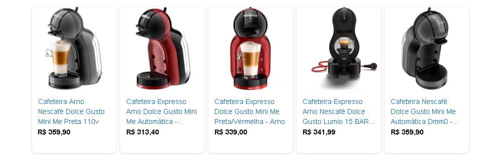 loja cafeteira Dolce Gusto